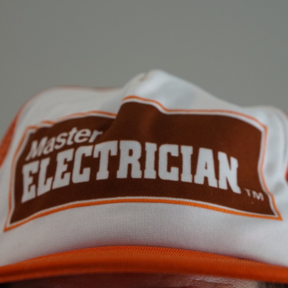 Master Electrician 80's trucker hat